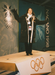 Cara Jones on Olympic Medal podium